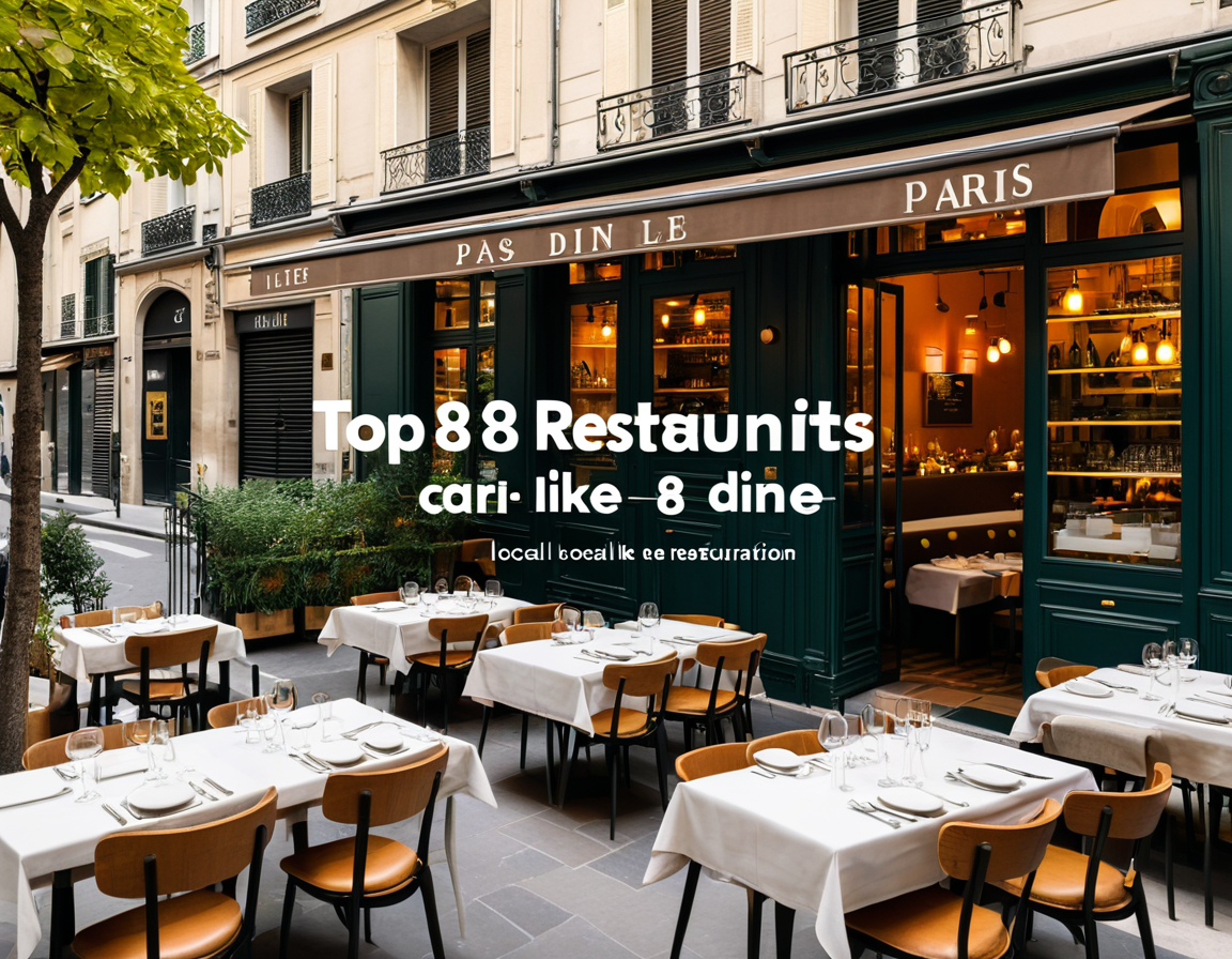 Featured image for blog post: Top 8 Restaurants in Paris to Dine Like a Local